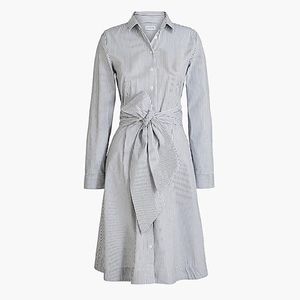 JCrew Factory Tie-waist shirtdress